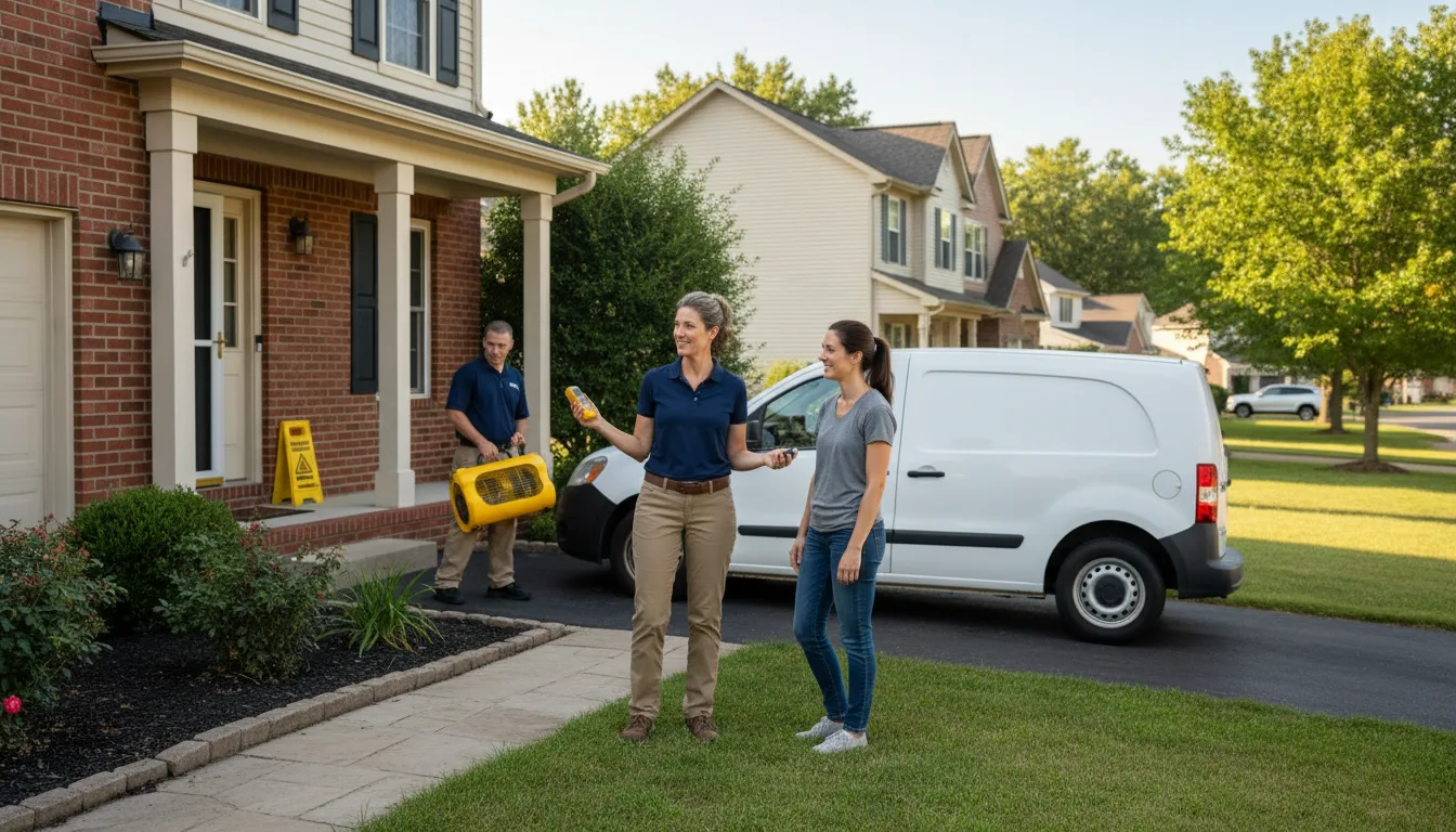 Residential water damage restoration in Lewellen, NE